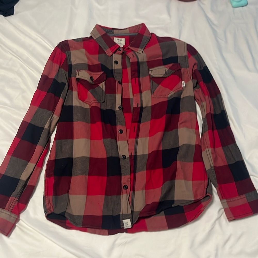 Vans Men’s Button Down Flannel Shirt
